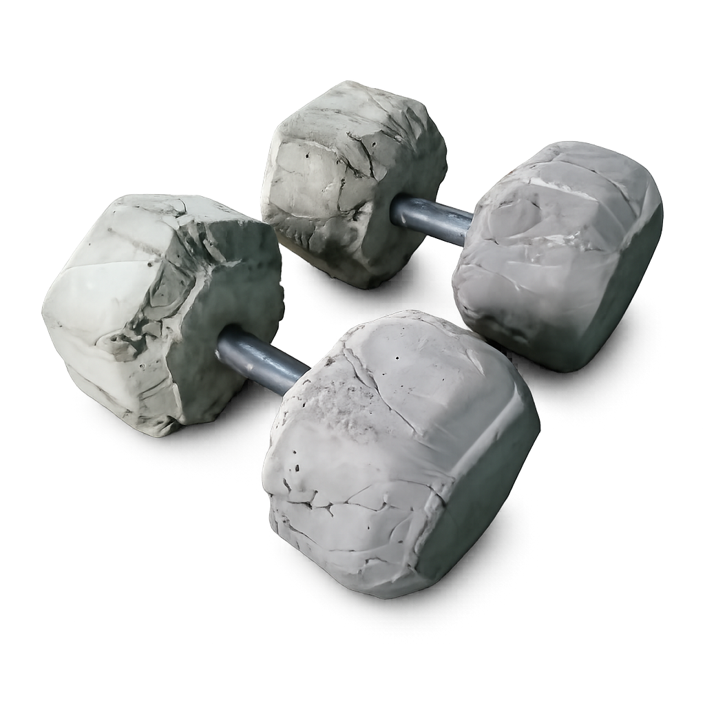 Concrete Dumbbells